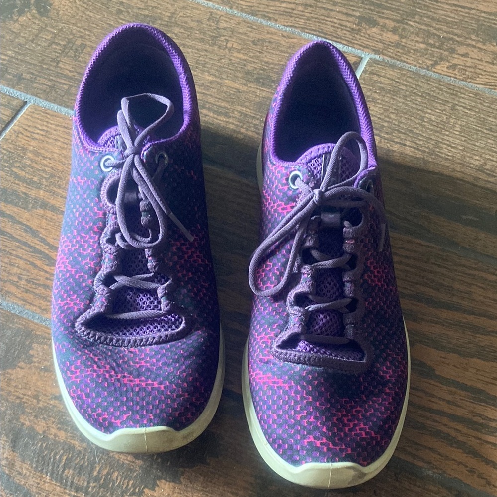 Ecco Purple Sneakers Lightweight Knit Design